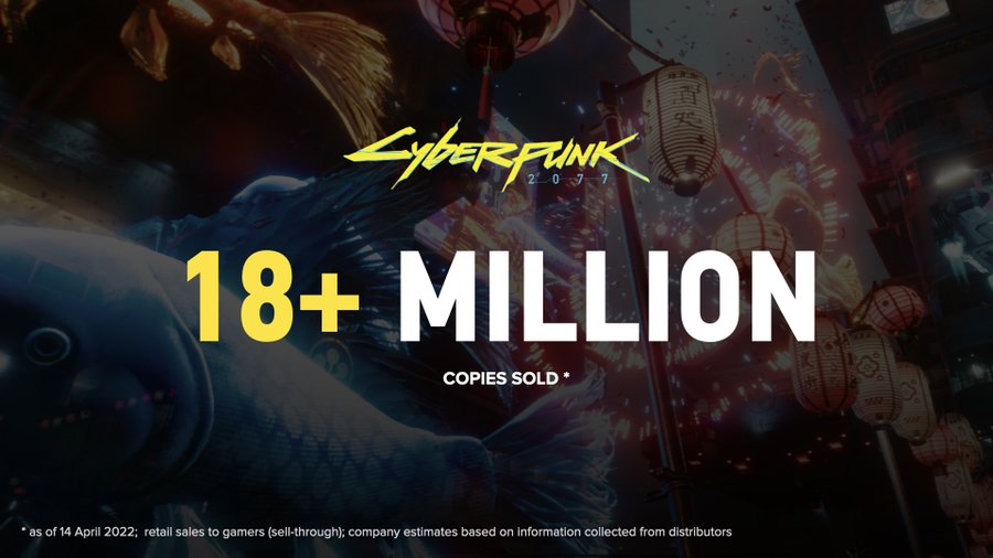 Cyberpunk 2077 Sales Climb To 18 Million, As Witcher 3 Hits 40 Million Sold
